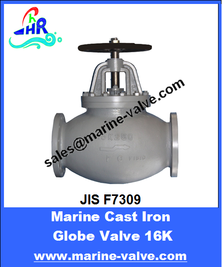 JIS F7309 16K Marine Cast Iron Globe Valve