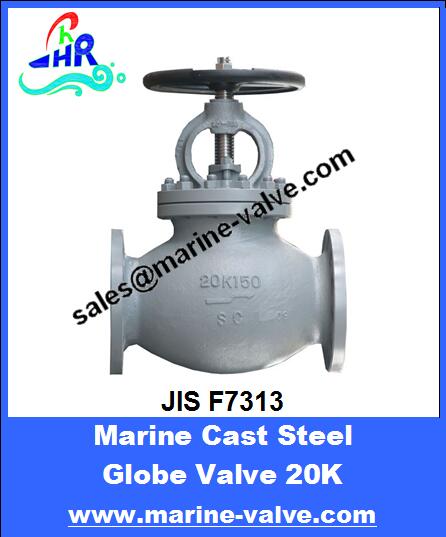 JIS F7313 20K Marine Cast Steel Globe Valve	