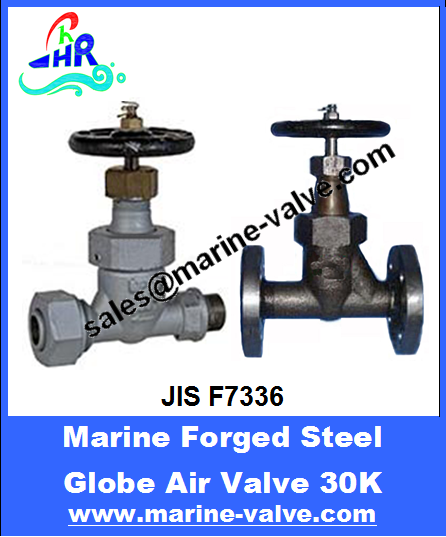 JIS F7336 30K Marine Forged Steel Globe Air Valve