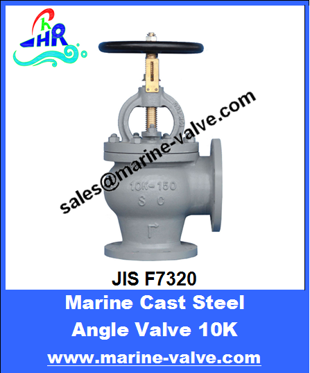 JIS F7320 10K Marine Cast Steel Angle Valve