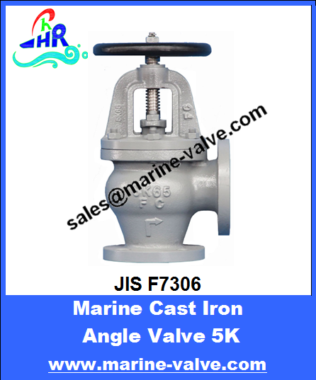 JIS F7306 5K Marine Cast Iron Angle Valve
