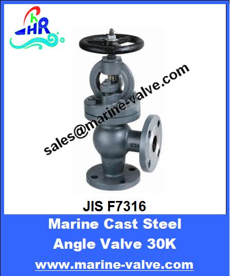 JIS F7316 30K Marine Cast Steel Angle Valve