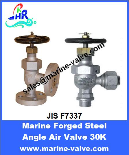 JIS F7337 30K Marine Forged Steel Angle Air Valve