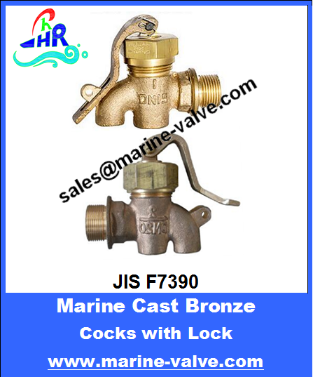 JIS F7390 30K Marine Cast Bronze Cocks With Lock