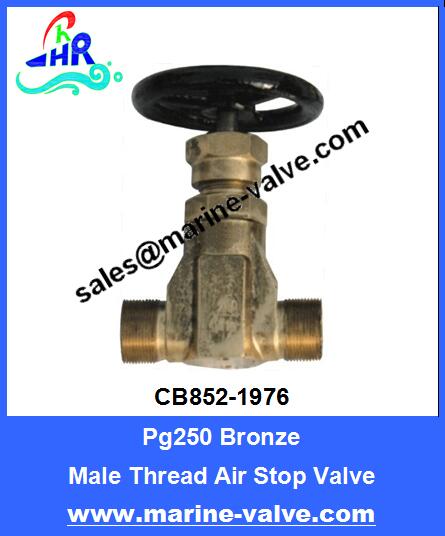CB852-1976 Pg250 Bronze Air Male Thread Stop Valve