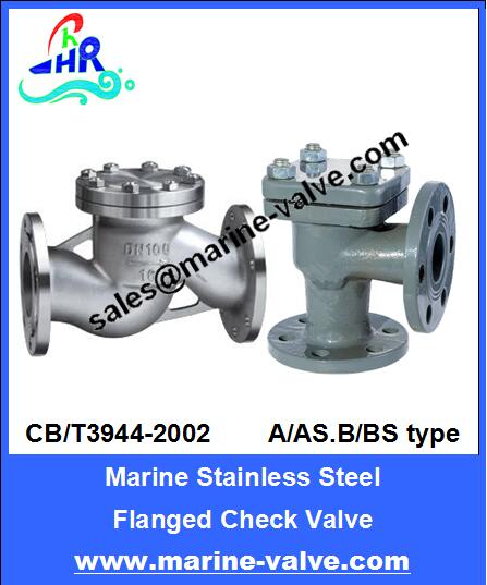 CB/T3944-2002 Marine Stainless Steel Flanged Check Valve