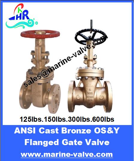 API 125~150lbs Bronze Gate Valve OS&Y Solid Wedge