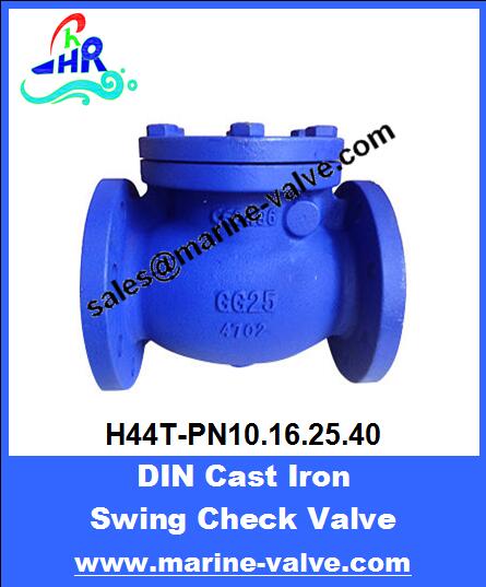DIN Cast Iron Flanged Swing Check Valve PN10/16/25/40
