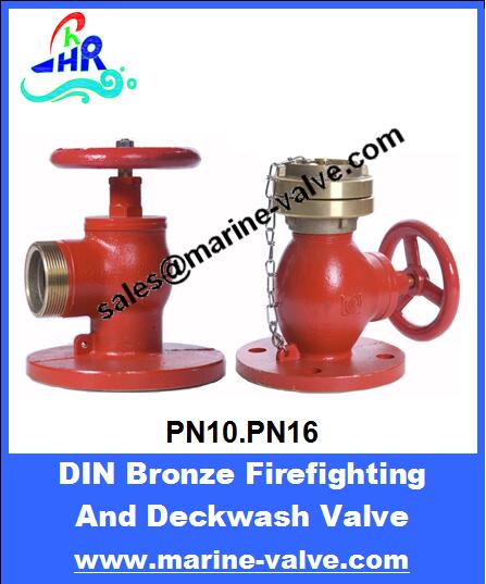 DIN Bronze Fire Hydrant Valve Angle Pattern PN16