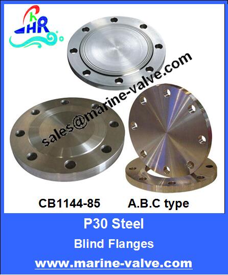 CB1144-85 P30 Blind Steel Flange